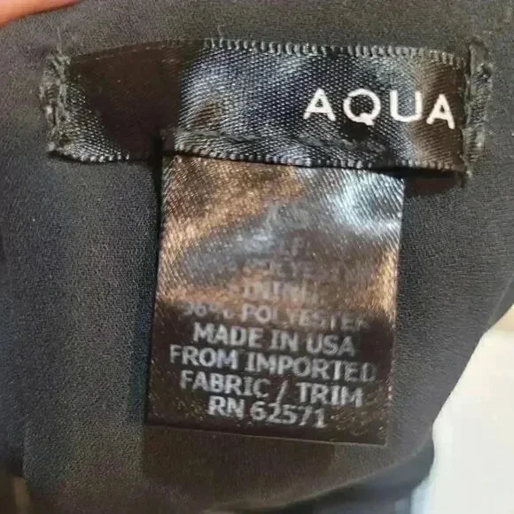 Aqua Women's Black Poly Bright Floral Deep V Front & Back Sleeveless Jumpsuit Ro - Picture 13 of 13